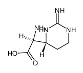 (4R,αS)-α-Amino-2-iminohexahydropyrimidine-4-acetic acid structure