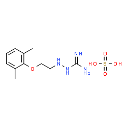 2-(2-(2,6-DIMETHYLPHENOXY)ETHYL)HYDRAZINECARBOXIMIDAMIDE SULFATE Structure