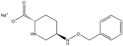 Trans-5-(Benzyloxyamino)piperidine-2-carboxylic acid,sodium salt structure