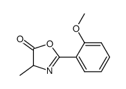 5(4H)-Oxazolone,2-(2-methoxyphenyl)-4-methyl- structure