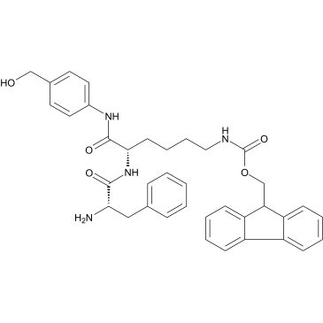 Phe-Lys(Fmoc)-PAB Structure