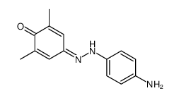 4-(p-Aminophenylazo)-6-methyl-o-cresol structure