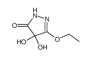 3H-Pyrazol-3-one,5-ethoxy-2,4-dihydro-4,4-dihydroxy-(9CI) Structure