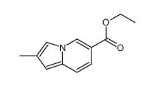 2-Methyl-6-indolizinecarboxylic acid ethyl ester Structure
