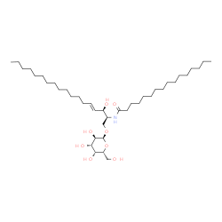 α C16 Galactosylceramide (d18:1/16:0)结构式