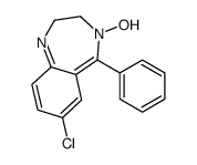 7-chloro-4-hydroxy-5-phenyl-2,3-dihydro-1,4-benzodiazepine结构式