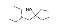3-diethylaminomethyl-pentan-3-ol Structure