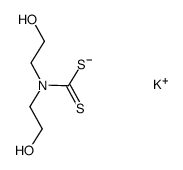 POTASSIUMBIS(2-HYDROXYETHYL)DITHIOCARBAMATE结构式