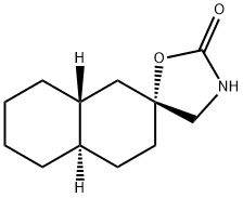 Spiro[naphthalene-2(1H),5-oxazolidin]-2-one, octahydro-, cis,trans- (8CI) structure