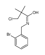 N-[(2-bromophenyl)methyl]-3-chloro-2,2-dimethylpropanamide结构式