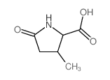 3-methyl-5-oxo-pyrrolidine-2-carboxylic acid structure