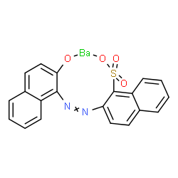 barium 2-[(2-oxido-1-naphthyl)azo]naphthalene-1-sulphonate Structure