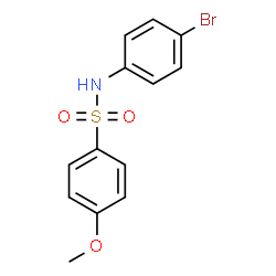 N-(4-Bromophenyl)-4-methoxybenzenesulfonamide结构式