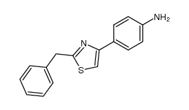 4-(2-benzyl-thiazol-4-yl)-aniline结构式