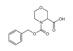 4-CBZ-MORPHOLINE-3-CARBOXYLICACID Structure
