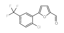 5-(2-氯-5-(三氟甲基)苯基)呋喃-2-甲醛结构式