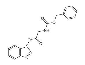 1-(N-benzyloxycarbonyl-glycyloxy)-1H-benzotriazole Structure