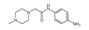 N-(4-aminophenyl)-2-(4-methylpiperazin-1-yl)acetamide structure