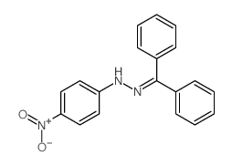 Methanone,diphenyl-, 2-(4-nitrophenyl)hydrazone structure