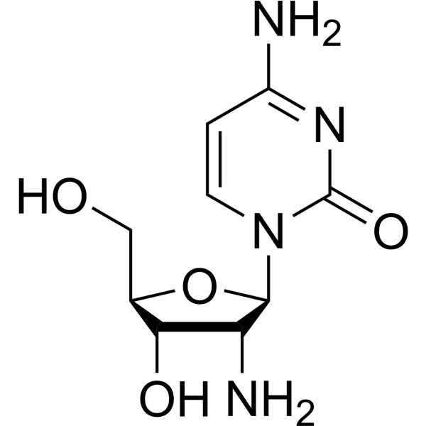 2’-氨基-2’-脱氧胞苷结构式