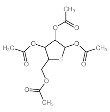 [4,5-diacetyloxy-2-(acetyloxymethyl)thiolan-3-yl] acetate结构式