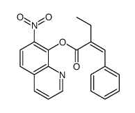 (7-nitroquinolin-8-yl) (2E)-2-benzylidenebutanoate Structure