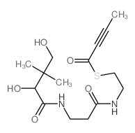 2-Butynethioic acid,S-[2-[[3-[(2,4-dihydroxy-3,3-dimethyl-1-oxobutyl)amino]-1-oxopropyl]amino]ethyl]ester结构式