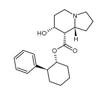 (7R,8S,8aR)-7-hydroxy-8-[(1R,2S)-trans-2-phenyl-1-cyclohexyloxycarbonyl]octahydroindolizine结构式