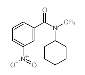 Benzamide,N-cyclohexyl-N-methyl-3-nitro-结构式