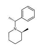 (S)-2-methyl-1-((R)-1-phenylethyl)piperidine结构式