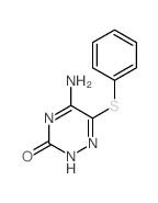 5-amino-6-phenylsulfanyl-2H-1,2,4-triazin-3-one结构式