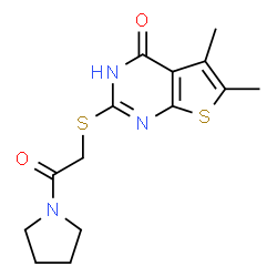 2-[(4-hydroxy-5,6-dimethylthieno[2,3-d]pyrimidin-2-yl)sulfanyl]-1-(pyrrolidin-1-yl)ethanone picture