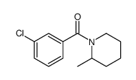 1-(3-Chlorobenzoyl)-2-Methylpiperidine结构式