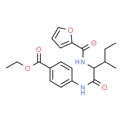 Benzoic acid, 4-[[2-[(2-furanylcarbonyl)amino]-3-methyl-1-oxopentyl]amino]-, ethyl ester (9CI) picture