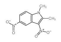 1,2-dimethyl-3,5-dinitro-indole结构式