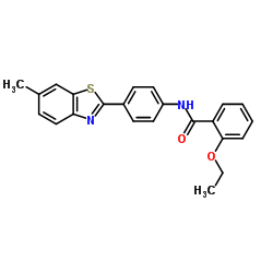 2-Ethoxy-N-[4-(6-methyl-1,3-benzothiazol-2-yl)phenyl]benzamide结构式