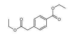 Benzeneacetic acid, 4-(ethoxycarbonyl)-, ethyl ester Structure