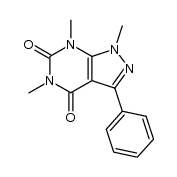 1,5,7-trimethyl-3-phenylpyrazolo[3,4-d]pyrimidine-4,6(5H,7H)-dione结构式