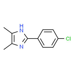 2-(4-CHLORO-PHENYL)-4,5-DIMETHYL-1H-IMIDAZOLE structure