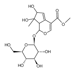 (1S)-1α-(β-D-Glucopyranosyloxy)-1,6,7,7aα-tetrahydro-6α,7β-dihydroxy-7-methylcyclopenta[c]pyran-4-carboxylic acid methyl ester picture