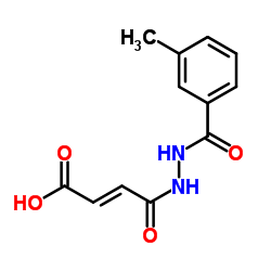 (2E)-4-[2-(3-Methylbenzoyl)hydrazino]-4-oxo-2-butenoic acid结构式