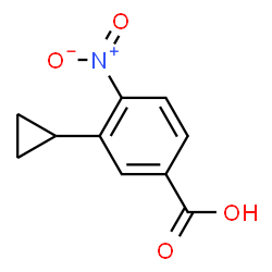 Benzoic acid, 3-cyclopropyl-4-nitro- (9CI)结构式