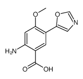 2-amino-4-methoxy-5-(1,3-oxazol-5-yl)benzoic acid Structure