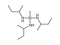 1-methyl-N,N',N''-tris(1-methylpropyl)silanetriamine Structure