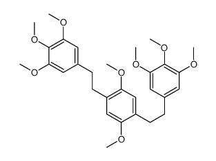 1,4-dimethoxy-2,5-bis[2-(3,4,5-trimethoxyphenyl)ethyl]benzene Structure