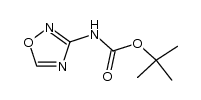 3-N-(t-butoxycarbonyl)amino-1,2,4-oxadiazole结构式
