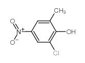 2-chloro-5-methyl-4-nitro-phenol structure