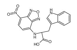 (2S)-3-(1H-indol-3-yl)-2-[(4-nitro-2,1,3-benzoxadiazol-7-yl)amino]propanoic acid Structure