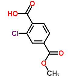 2-Chloro-4-(methoxycarbonyl)benzoic acid structure