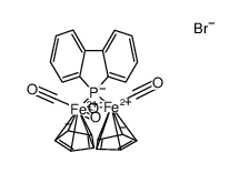 [(μ2-dibenzophospholyl)Fe2Cp2(CO)4]Br Structure